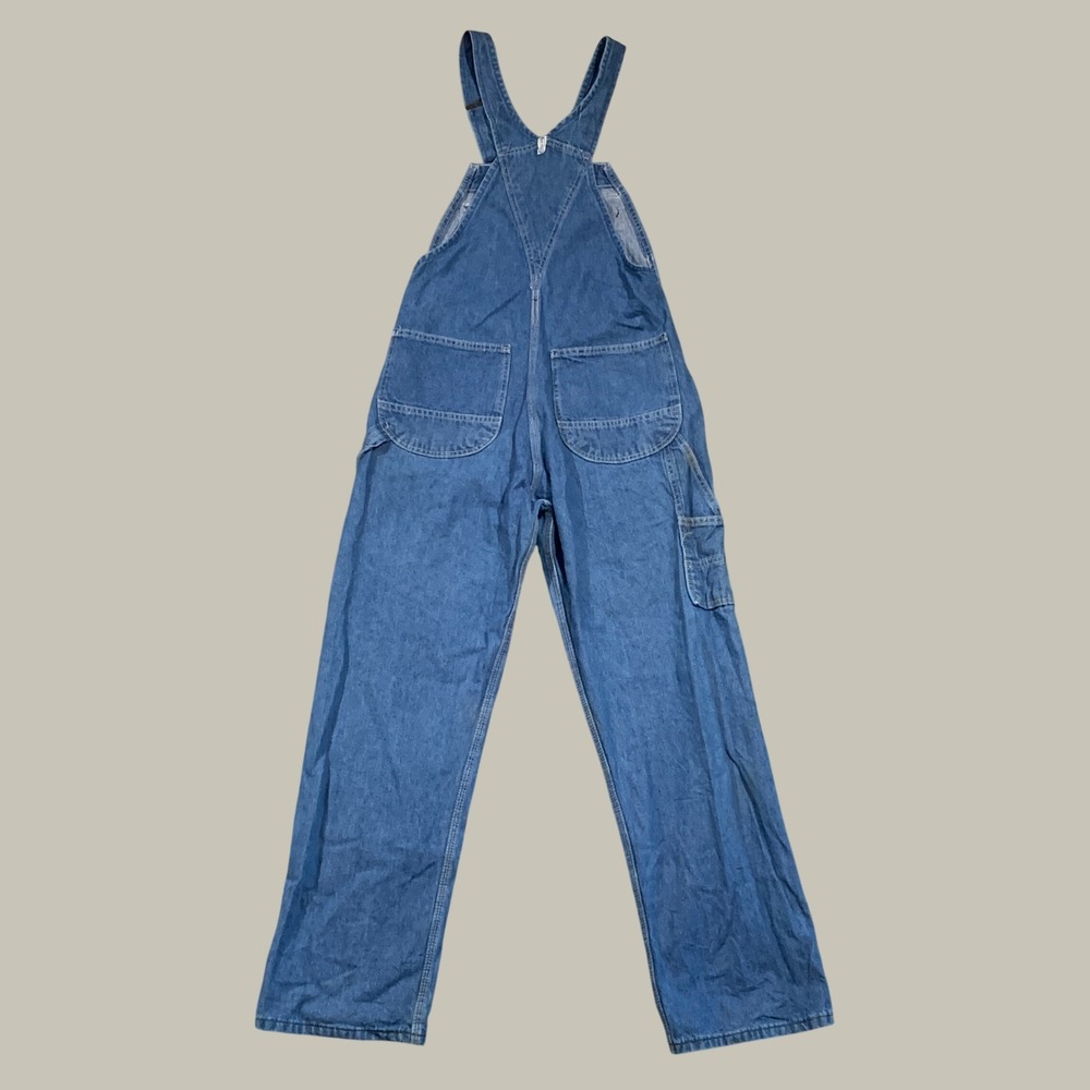 Key Imperial Bib Overalls Mens 32x30 Blue Denim Workwear Carpenter Jeans FS 2745 - Picture 2 of 10